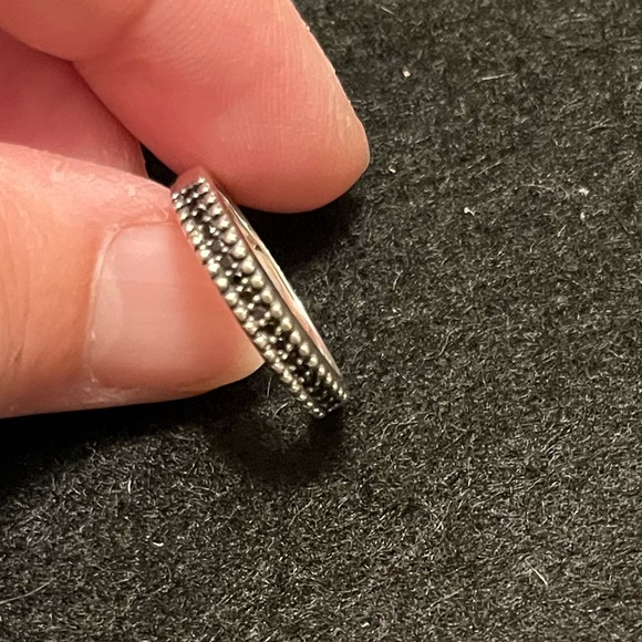 Silpada Sterling Silver and Marcasite Beaded Ring size 6 - Picture 7 of 14